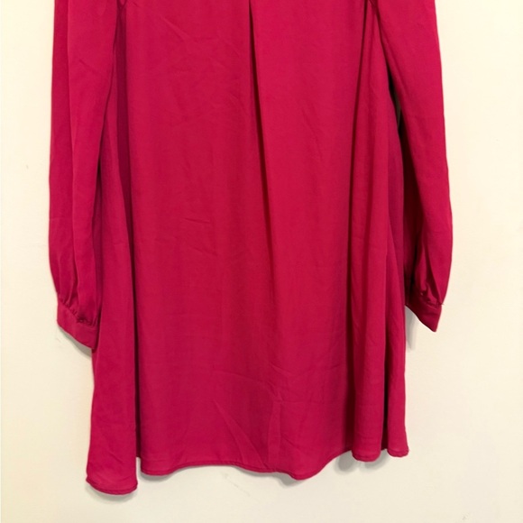 2/$25 Love & Love - Long Sleeve Fuscia Mini Dress w/ Cutouts - Picture 4 of 9
